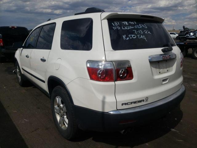 Photo 3 from auction – 2010 GMC ACADIA with VIN 1GKLVKED2AJ230127