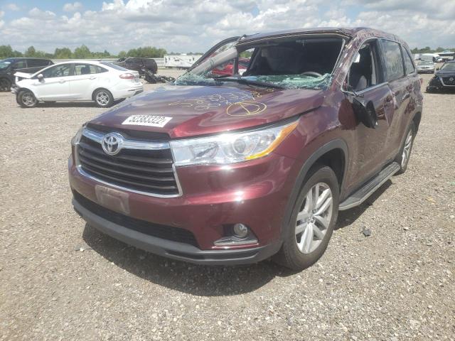 Photo 2 from auction – 2014 TOYOTA HIGHLANDER with VIN 5TDZARFH0ES008948