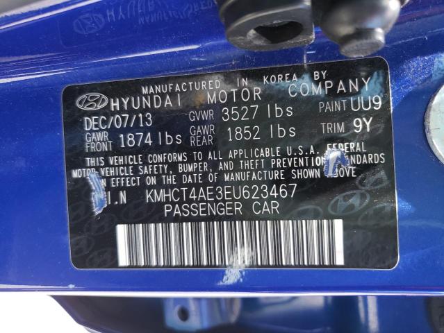 Photo 10 from auction – 2014 HYUNDAI ACCENT GLS with VIN KMHCT4AE3EU623467