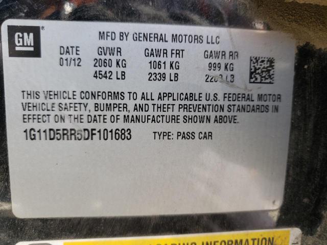 Photo 10 from auction – 2013 CHEVROLET MALIBU 1LT with VIN 1G11D5RR5DF101683