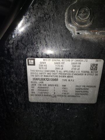 Photo 10 from auction – 2012 CHEVROLET EQUINOX LT with VIN 2GNFLEEK7C6139456