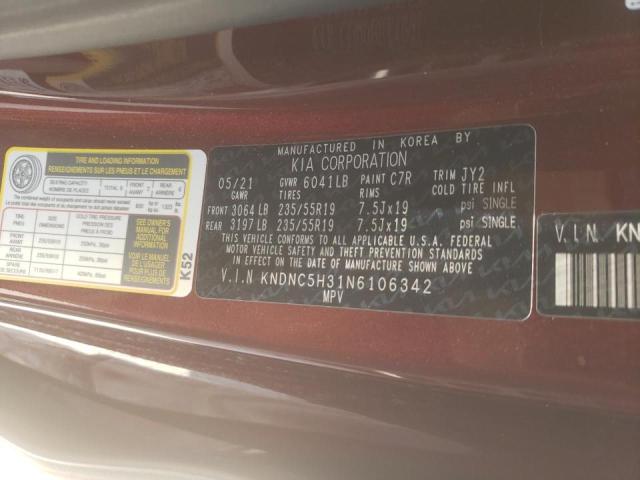 Photo 10 from auction – 2022 KIA CARNIVAL E with VIN KNDNC5H31N6106342
