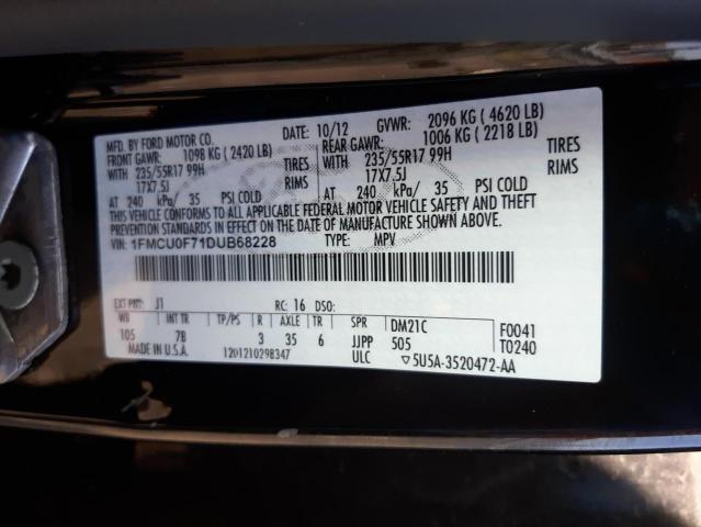 Photo 10 from auction – 2013 FORD ESCAPE S with VIN 1FMCU0F71DUB68228