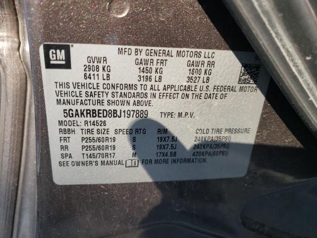 Photo 10 from auction – 2011 BUICK ENCLAVE CX with VIN 5GAKRBED8BJ197889