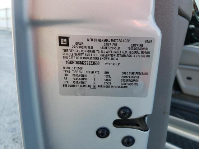 Photo 10 from auction – 2007 GMC ENVOY DENA with VIN 1GKET63M272223660