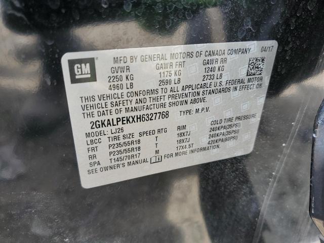 Photo 10 from auction – 2017 GMC TERRAIN SL with VIN 2GKALPEKXH6327768