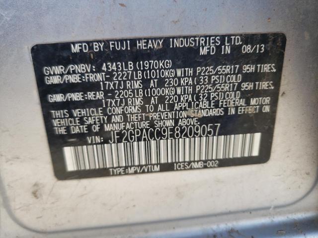 Photo 10 from auction – 2014 SUBARU XV CROSSTR with VIN JF2GPACC9E8209057