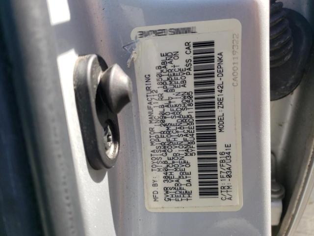 Photo 10 from auction – 2013 TOYOTA COROLLA BA with VIN 5YFBU4EE9DP118505