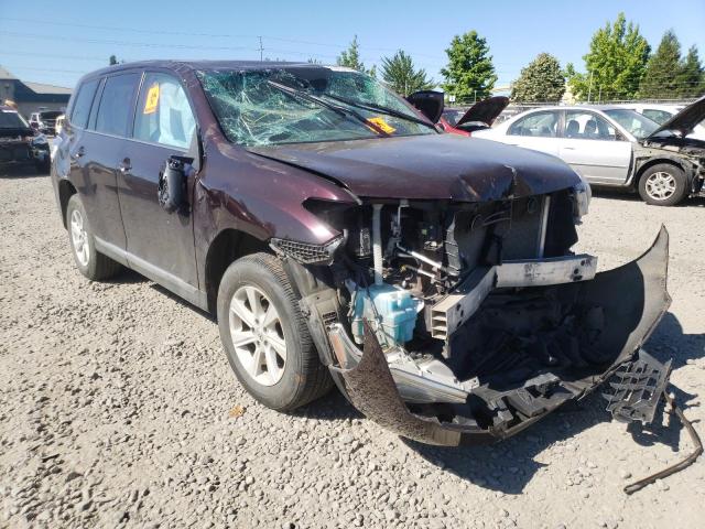 TOYOTA HIGHLANDER 2013 with VIN 5TDBK3EH6DS216392 - Photo from auction