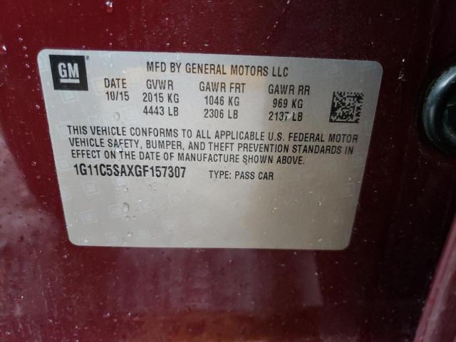 Photo 10 from auction – 2016 CHEVROLET MALIBU LIM with VIN 1G11C5SAXGF157307