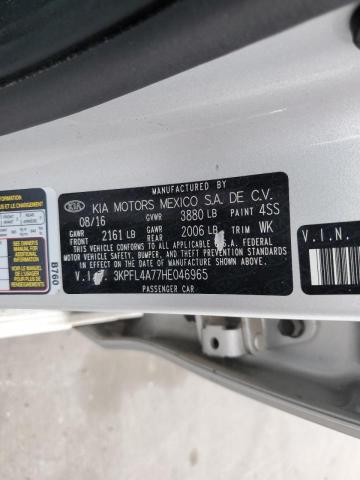 Photo 10 from auction – 2017 KIA FORTE LX with VIN 3KPFL4A77HE046965