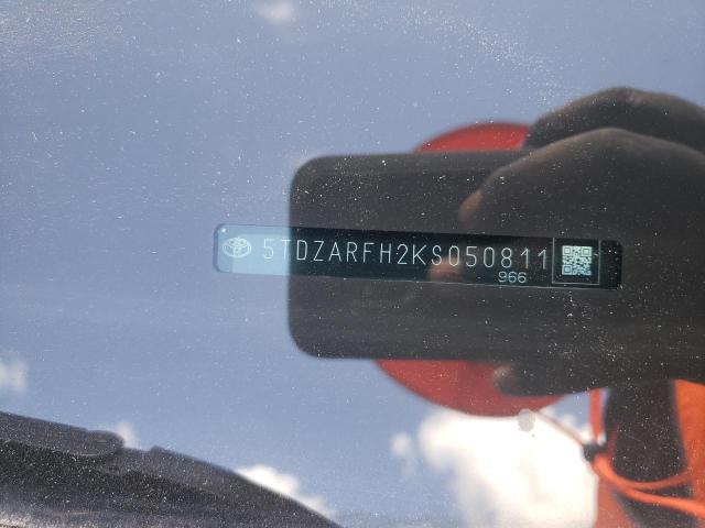 Photo 10 from auction – 2019 TOYOTA HIGHLANDER with VIN 5TDZARFH2KS050811