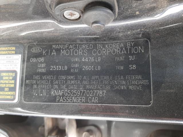 Photo 10 from auction – 2007 KIA RONDO BASE with VIN KNAFG525977027787