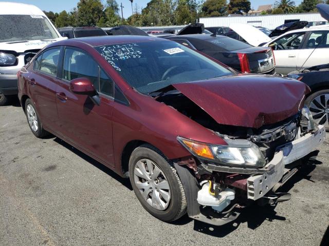 HONDA CIVIC LX 2012 with VIN 2HGFB2F53CH560003 - Photo from auction