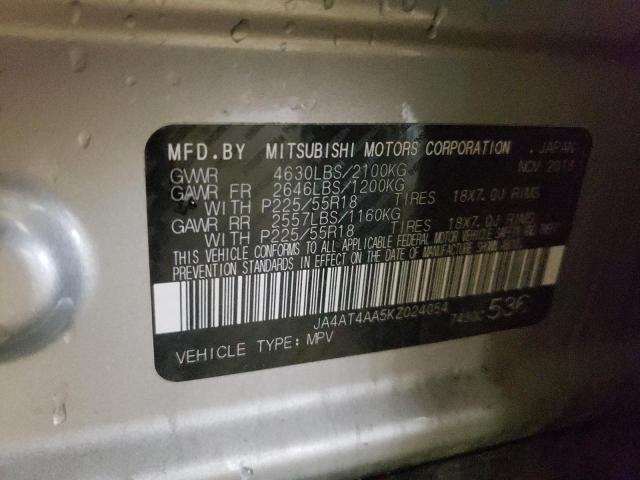 Photo 10 from auction – 2019 MITSUBISHI ECLIPSE CR with VIN JA4AT4AA5KZ024054