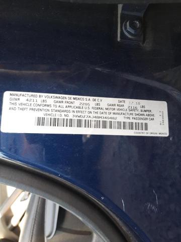Photo 10 from auction – 2011 VOLKSWAGEN JETTA SE with VIN 3VWDZ7AJ4BM340482