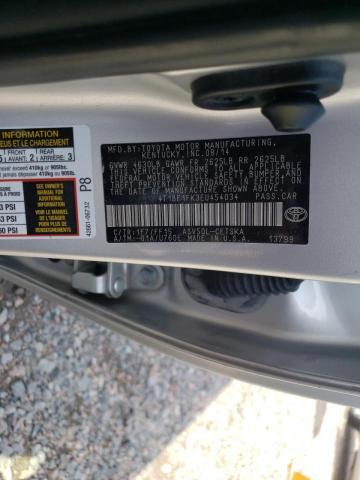 Photo 10 from auction – 2014 TOYOTA CAMRY L with VIN 4T1BF1FK3EU454034