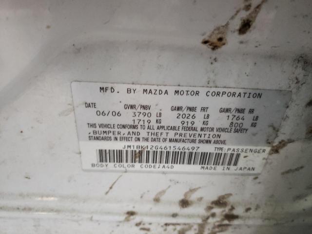Photo 10 from auction – 2006 MAZDA 3 I with VIN JM1BK12G461546497