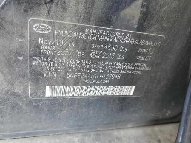 Photo 10 from auction – 2015 HYUNDAI SONATA SPO with VIN 5NPE34AB1FH137948