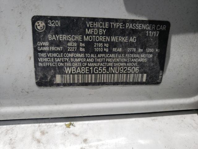 Photo 10 from auction – 2018 BMW 320 I with VIN WBA8E1G55JNU92506
