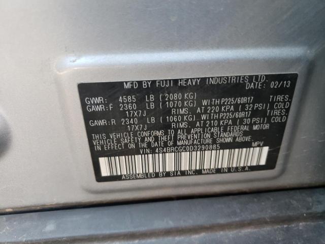 Photo 10 from auction – 2013 SUBARU OUTBACK 2. with VIN 4S4BRCGC0D3290885