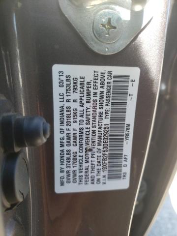 Photo 10 from auction – 2013 HONDA CIVIC LX with VIN 19XFB2F53DE029251