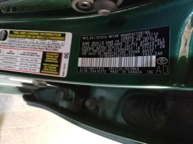 Photo 10 from auction – 2016 TOYOTA COROLLA L with VIN 2T1BURHE5GC561344