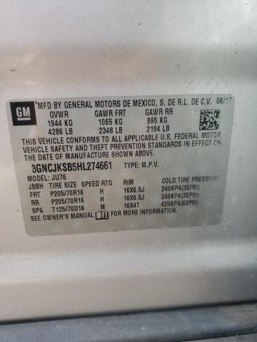 Photo 10 from auction – 2017 CHEVROLET TRAX LS with VIN 3GNCJKSB5HL274661