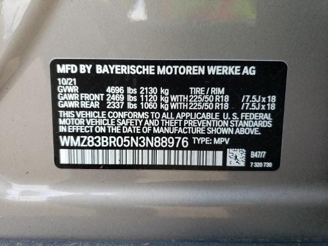 Photo 10 from auction – 2022 MINI COOPER S C with VIN WMZ83BR05N3N88976