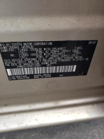 Photo 10 from auction – 2008 TOYOTA RAV4 LIMIT with VIN JTMBD31V085133851