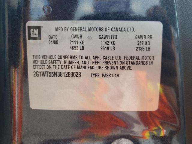 Photo 10 from auction – 2008 CHEVROLET IMPALA LT with VIN 2G1WT55N381289628