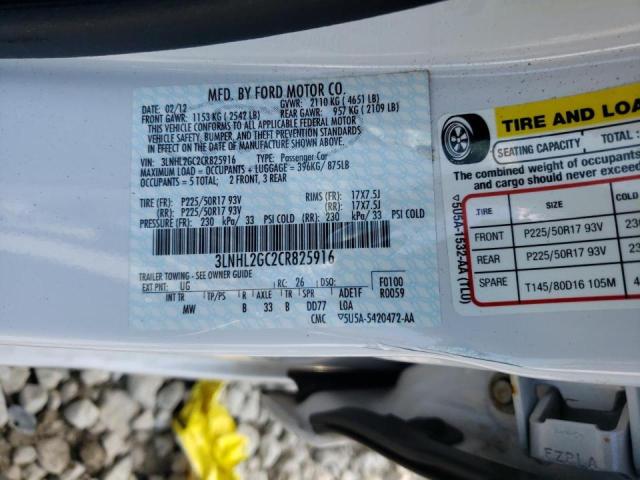 Photo 10 from auction – 2012 LINCOLN MKZ with VIN 3LNHL2GC2CR825916