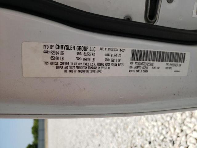 Photo 10 from auction – 2012 DODGE CHARGER SE with VIN 2C3CDXBG8CH255682