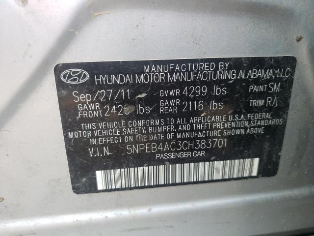 Zdjęcie 10 z aukcji – 2012 HYUNDAI SONATA GLS z VIN 5NPEB4AC3CH383701