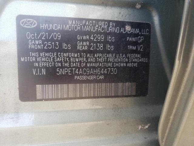 Photo 10 from auction – 2010 HYUNDAI SONATA GLS with VIN 5NPET4AC9AH644730