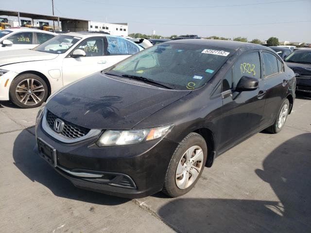 Photo 2 from auction – 2013 HONDA CIVIC LX with VIN 19XFB2F56DE020530