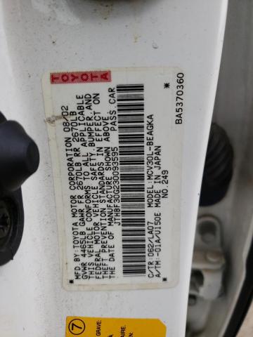 Photo 10 from auction – 2003 LEXUS ES 300 with VIN JTHBF30G230093595