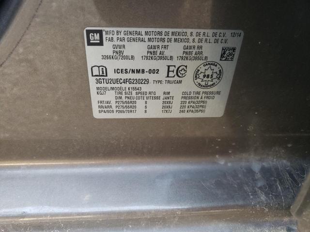 Photo 10 from auction – 2015 GMC SIERRA K15 with VIN 3GTU2UEC4FG230229