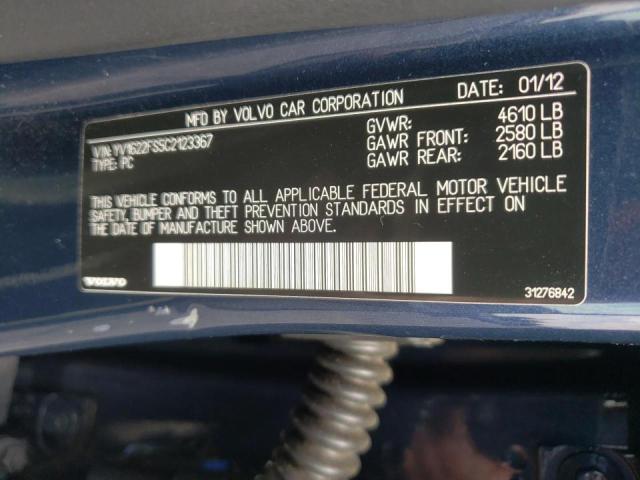 Photo 10 from auction – 2012 VOLVO S60 T5 with VIN YV1622FS5C2123367