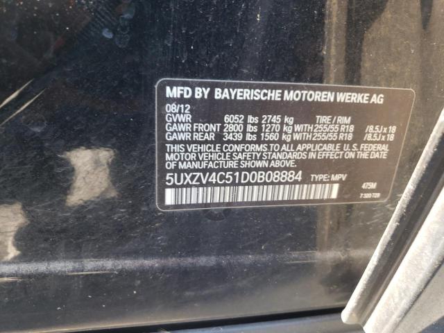 Photo 10 from auction – 2013 BMW X5 XDRIVE3 with VIN 5UXZV4C51D0B08884