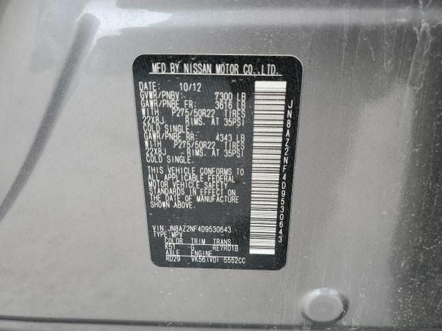 Photo 10 from auction – 2013 INFINITI QX56 with VIN JN8AZ2NF4D9530643