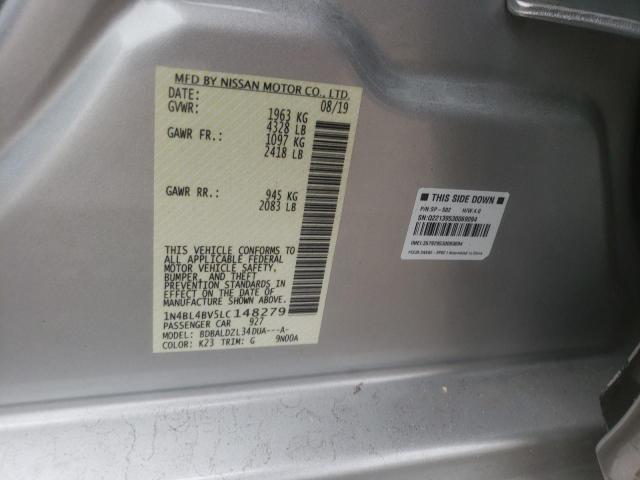 Photo 10 from auction – 2020 NISSAN ALTIMA S with VIN 1N4BL4BV5LC148279