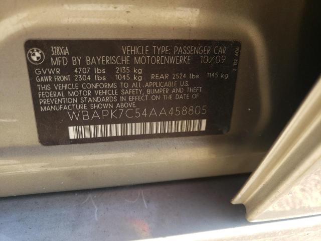 Photo 10 from auction – 2010 BMW 328 XI with VIN WBAPK7C54AA458805