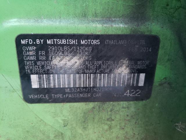 Photo 10 from auction – 2014 MITSUBISHI MIRAGE DE with VIN ML32A3HJ1EH021908