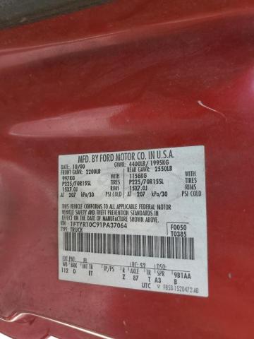 Photo 10 from auction – 2001 FORD RANGER with VIN 1FTYR10C91PA37064