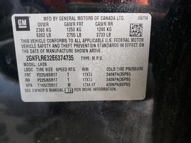 Photo 10 from auction – 2014 GMC TERRAIN SL with VIN 2GKFLRE32E6374735