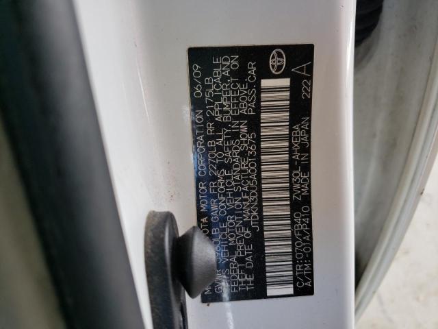 Photo 10 from auction – 2010 TOYOTA PRIUS with VIN JTDKN3DU5A0013675