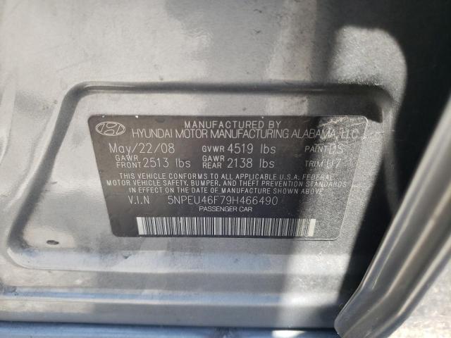 Photo 10 from auction – 2009 HYUNDAI SONATA SE with VIN 5NPEU46F79H466490