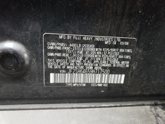 Photo 10 from auction – 2009 SUBARU FORESTER 2 with VIN JF2SH64659H717500