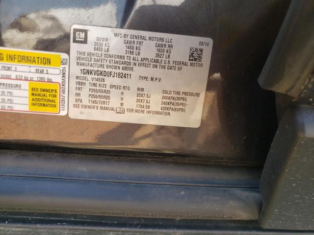 Photo 10 from auction – 2015 CHEVROLET TRAVERSE L with VIN 1GNKVGKD0FJ182411